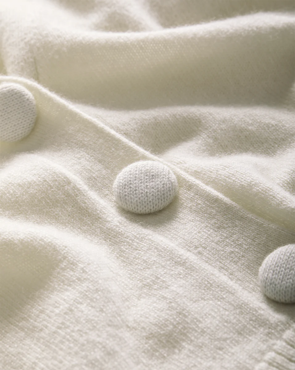 Solene Short-Sleeve Cashmere Cardigan - Image 3