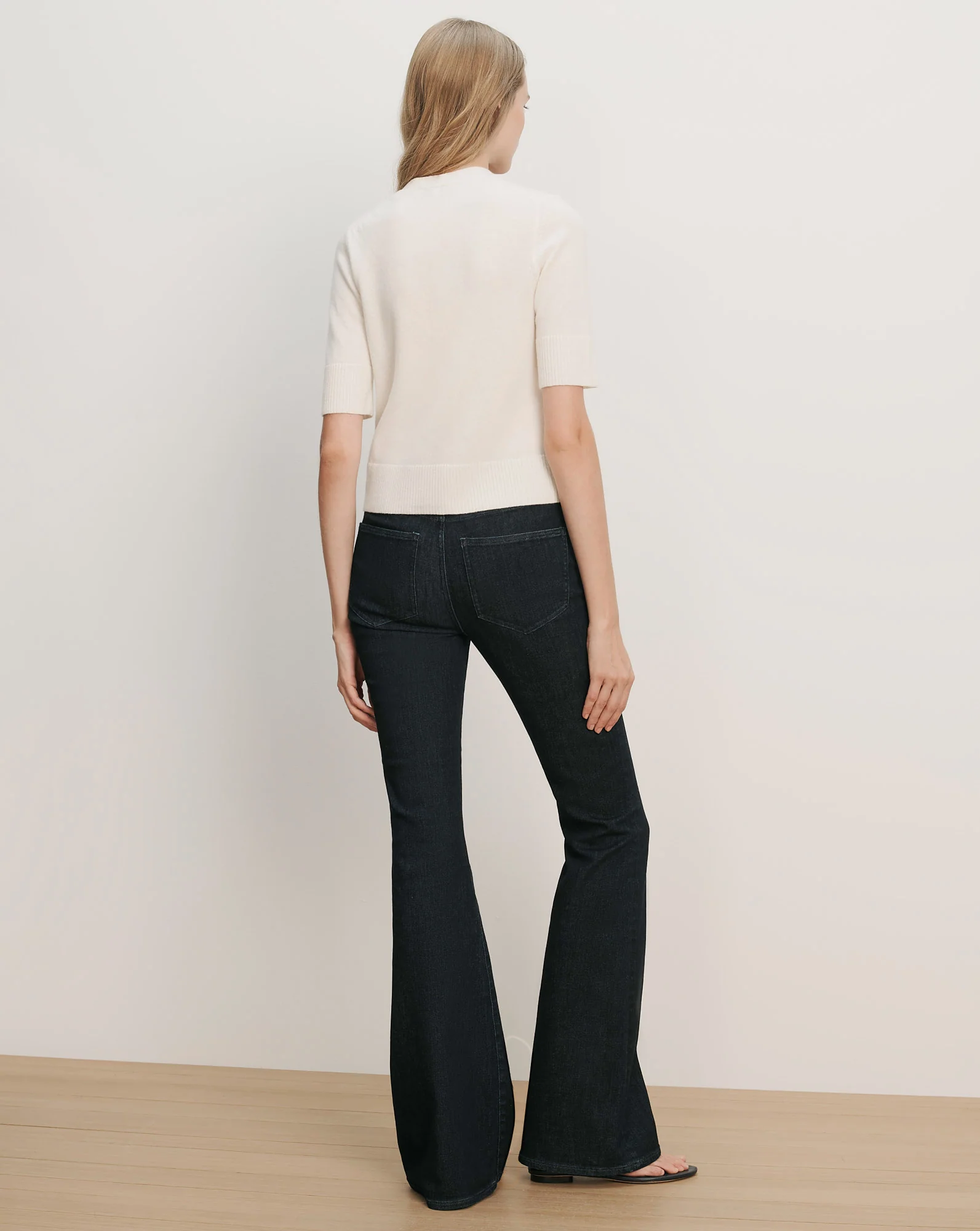 Solene Short-Sleeve Cashmere Cardigan - Image 4