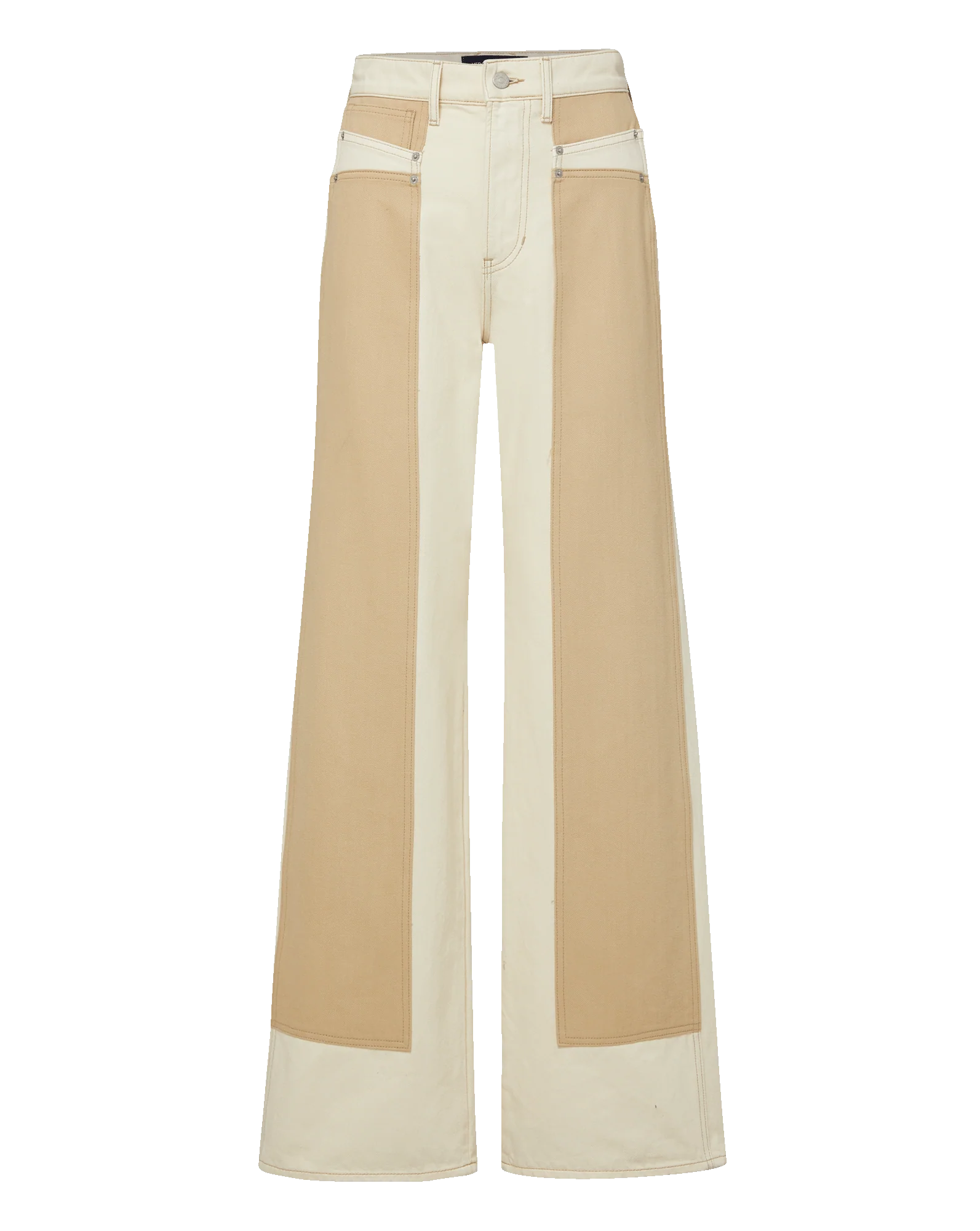 Taylor Color-Block Wide-Leg Jean - Image 8