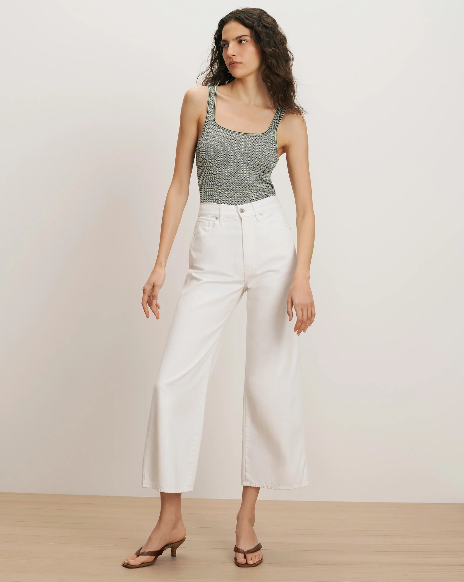 Taylor Cropped Wide-Leg Jean