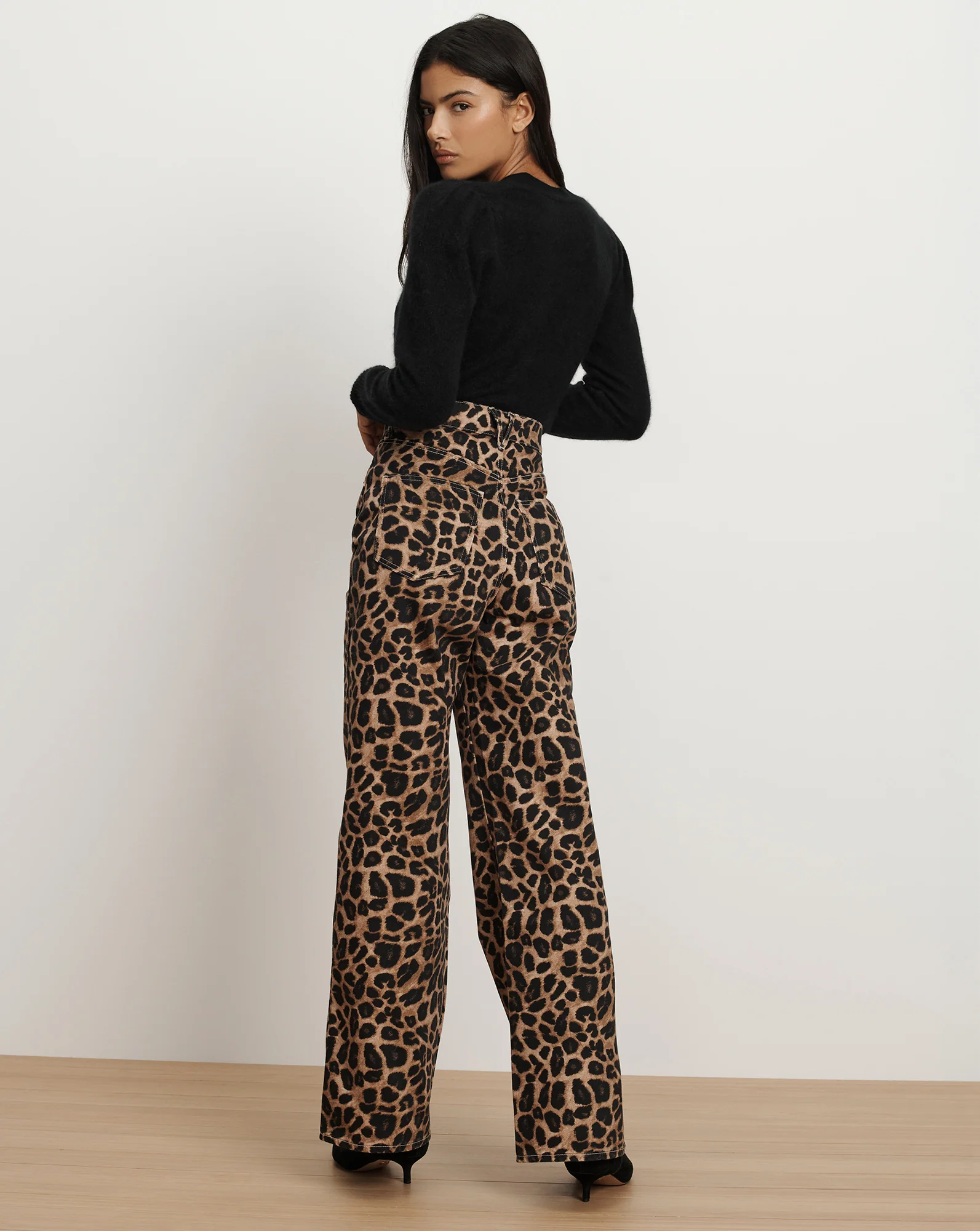 Taylor Leopard Wide-Leg Jean - Image 4