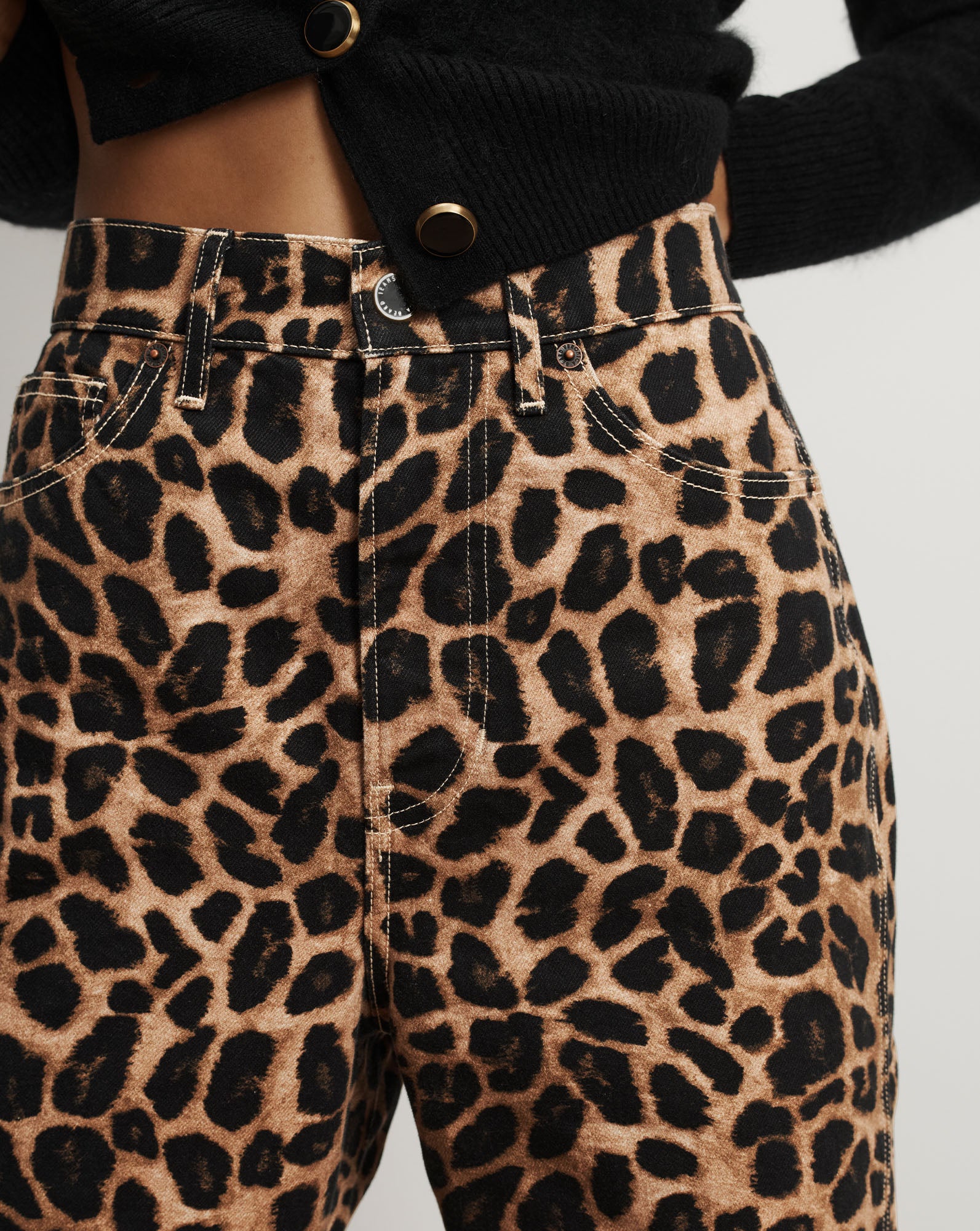 Taylor Leopard Wide-Leg Jean - Image 5