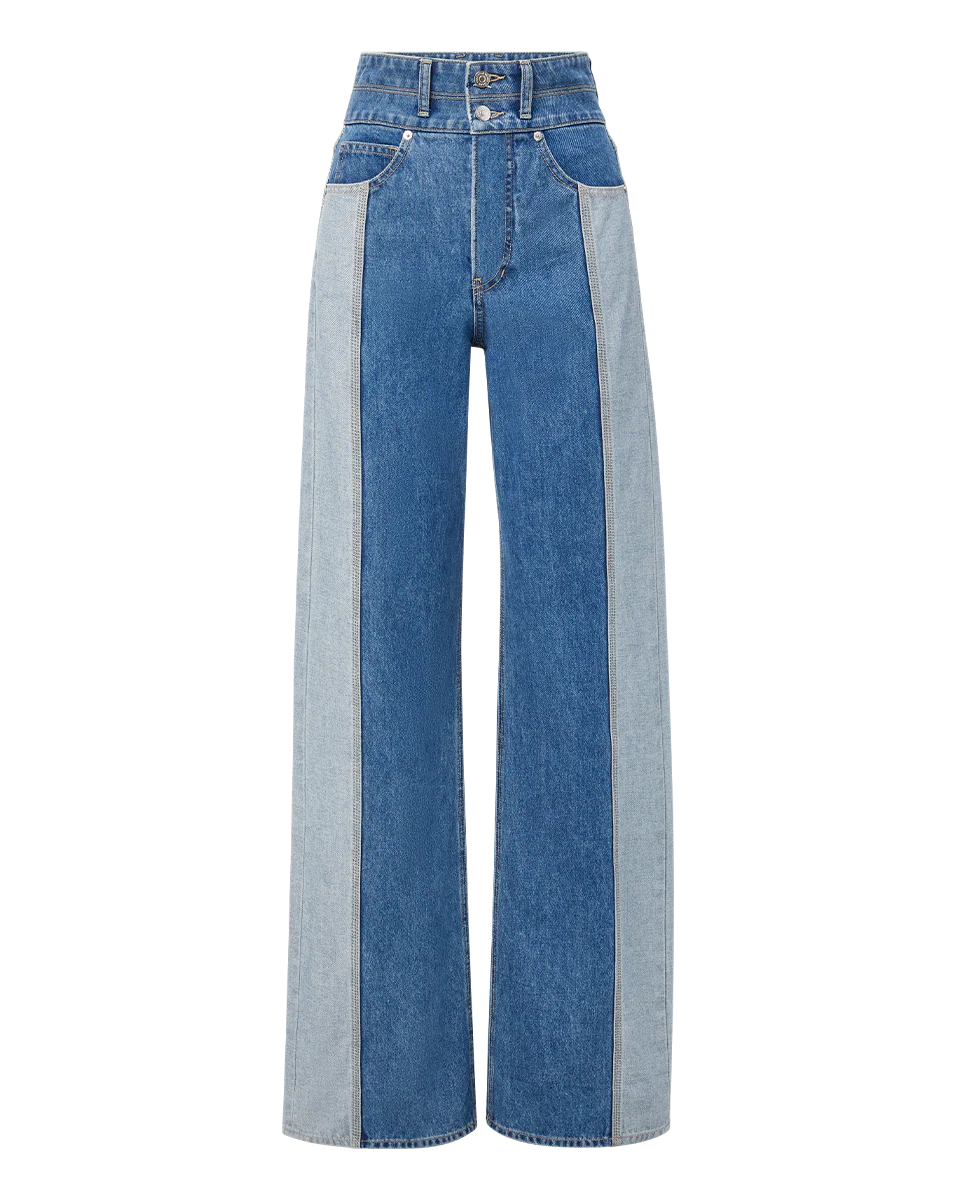 Taylor Two-Tone Wide-Leg Jean - Image 4