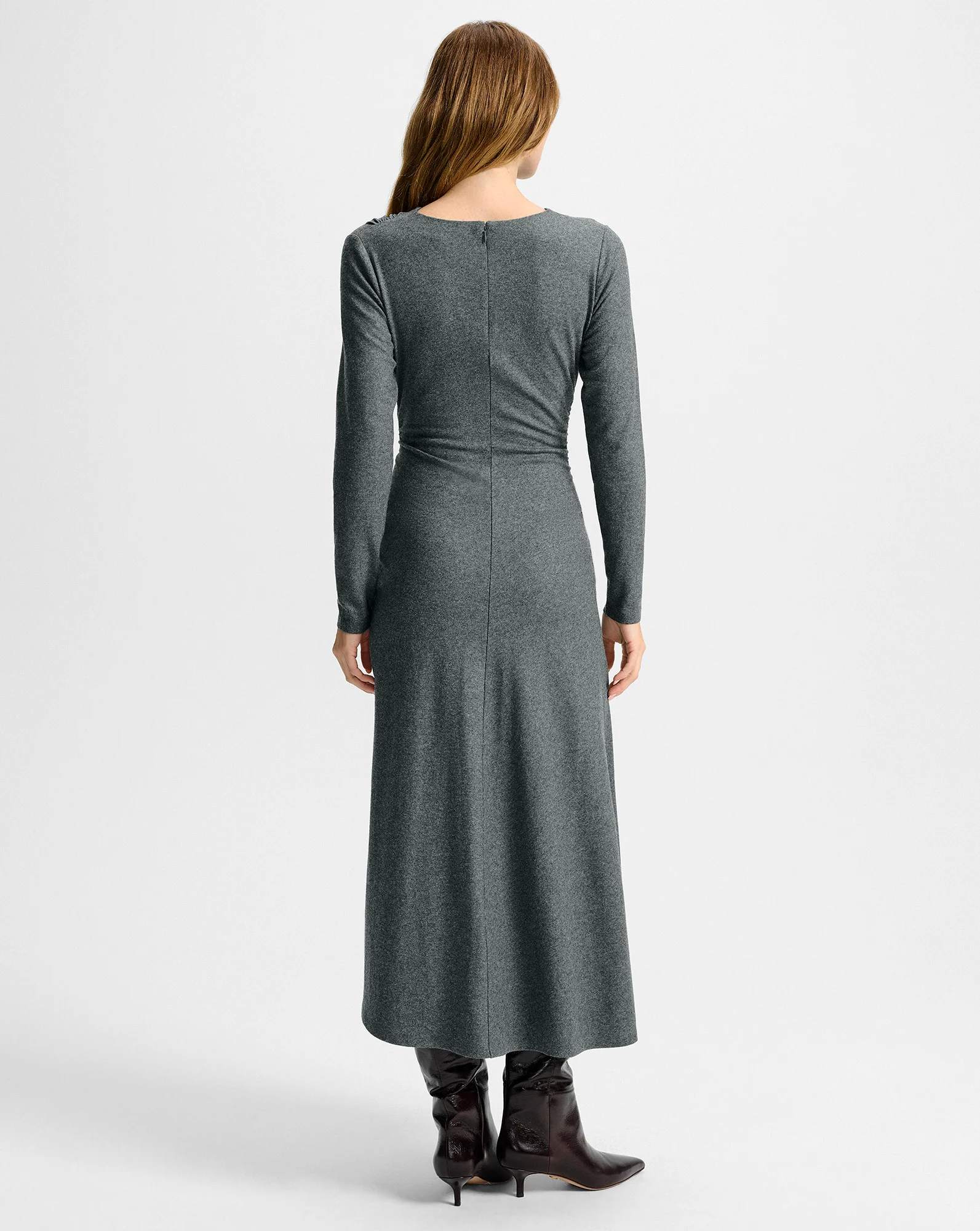 Theodora Wool Midi Dress - Image 4