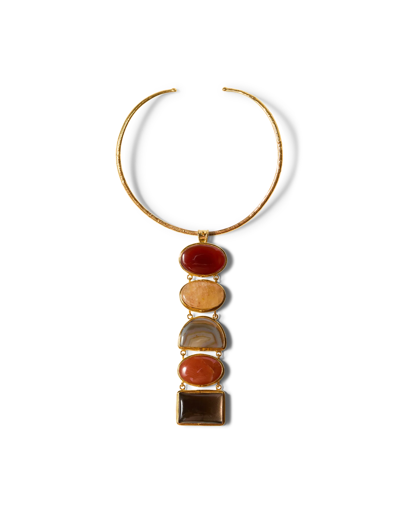 Torque Semi-Precious Stone Necklace - Image 6