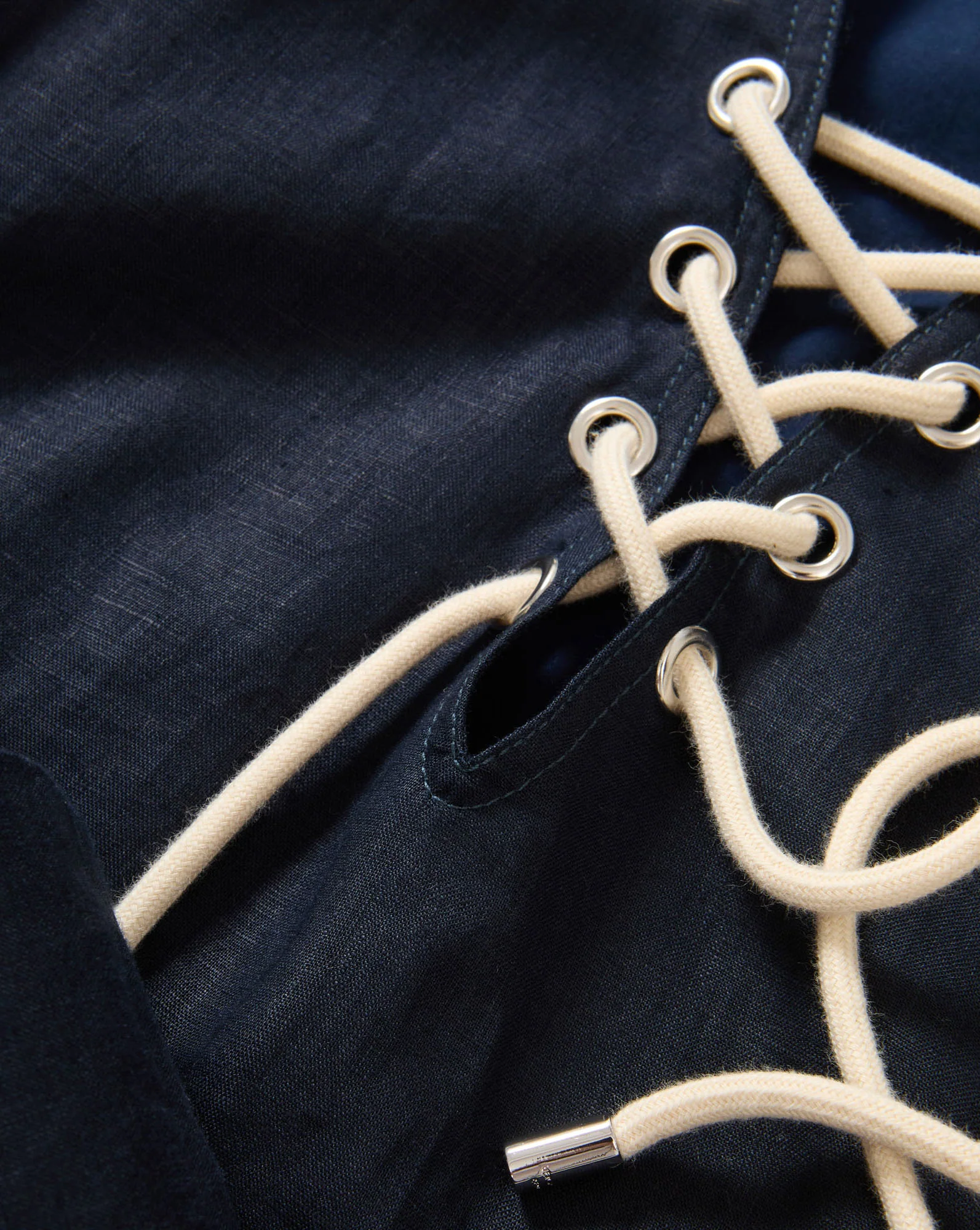 Treena Linen Mini Dress - Image 4