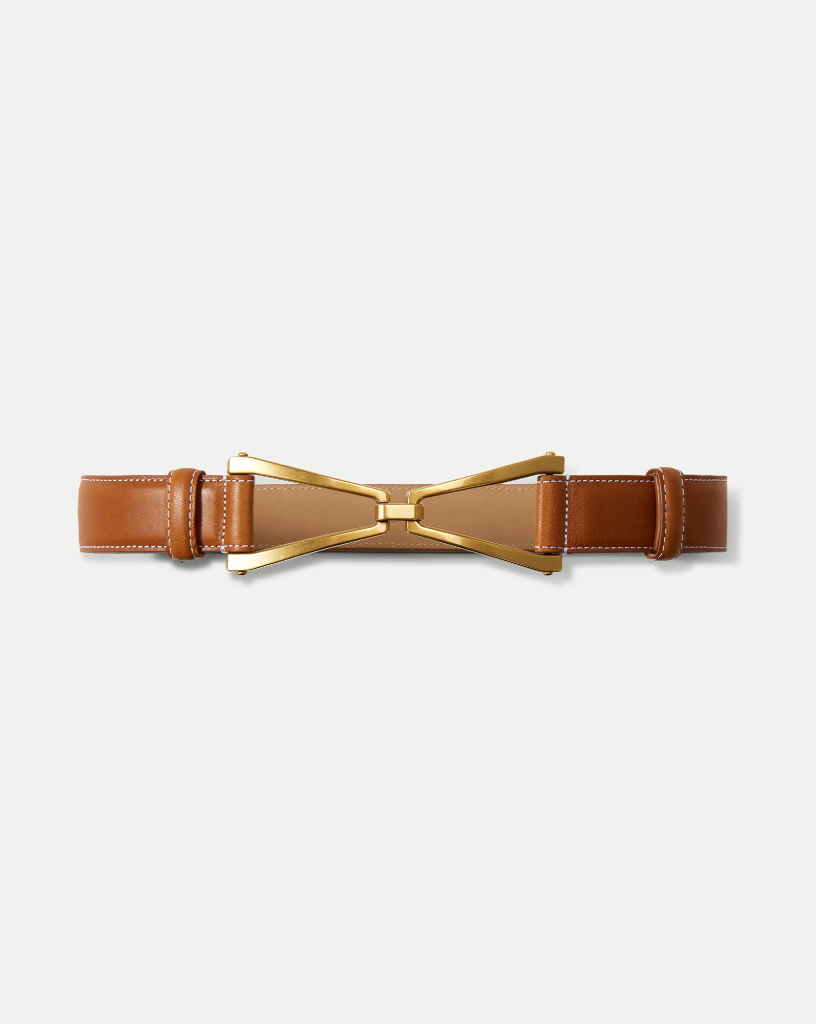 V Leather Belt