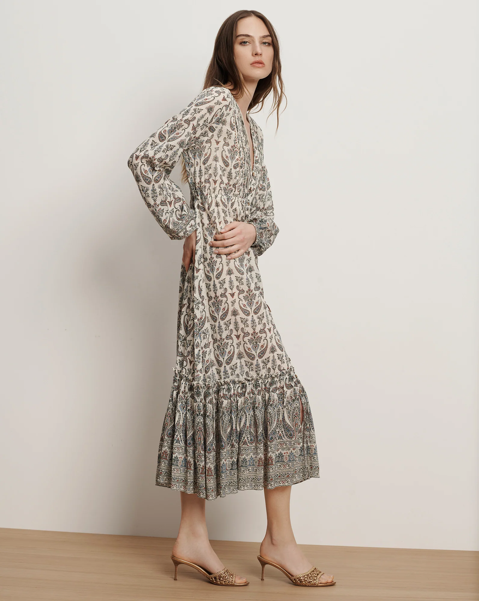 Vani Paisley Midi Dress - Image 3