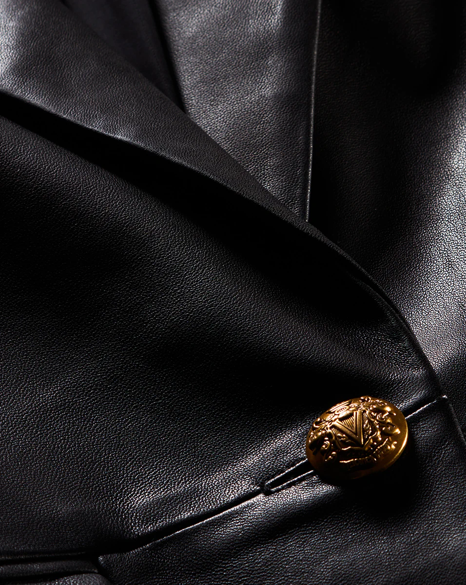Vega Leather Dickey Jacket - Image 3
