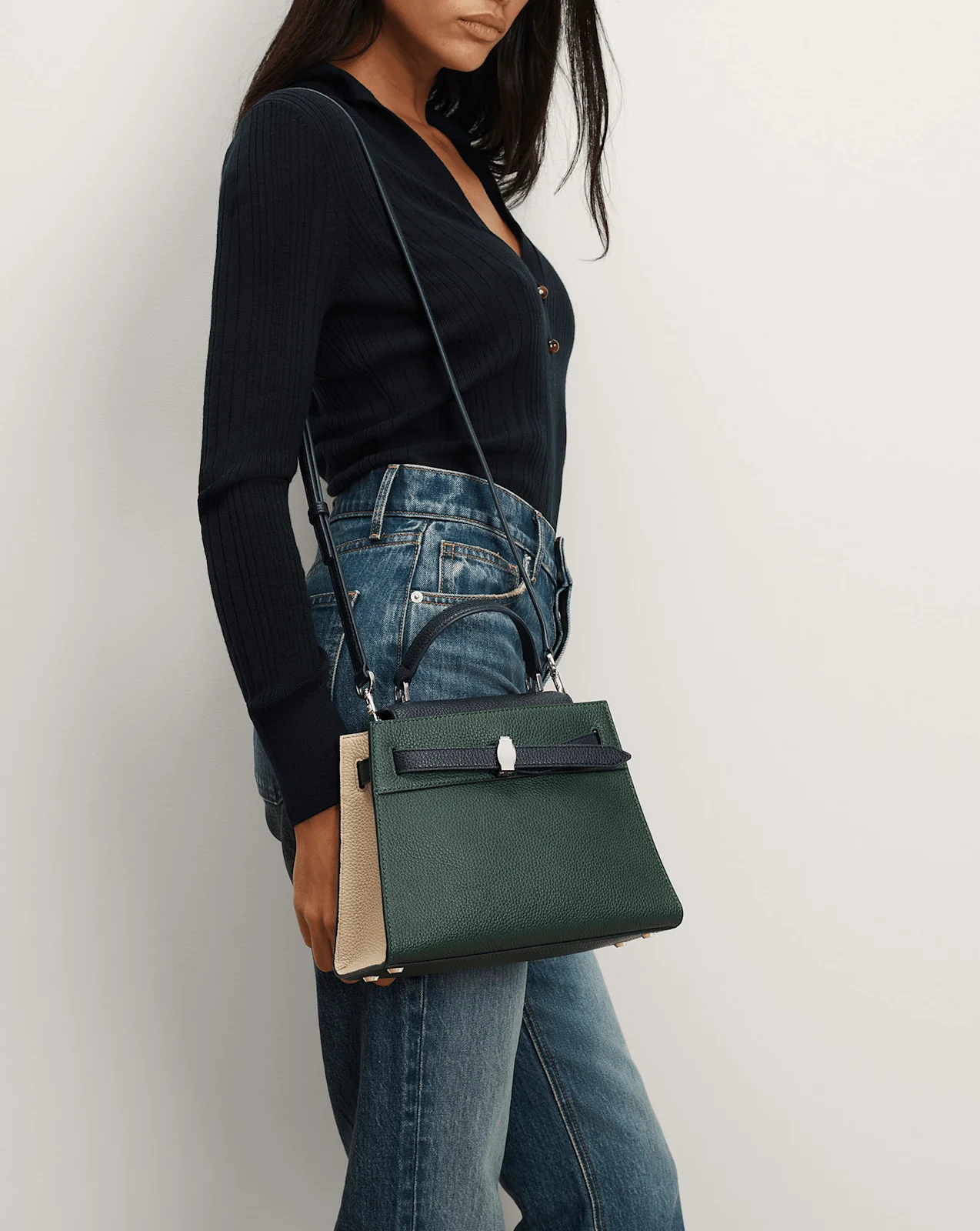 Veronica Beard Dash Top-Handle Bag - Image 6