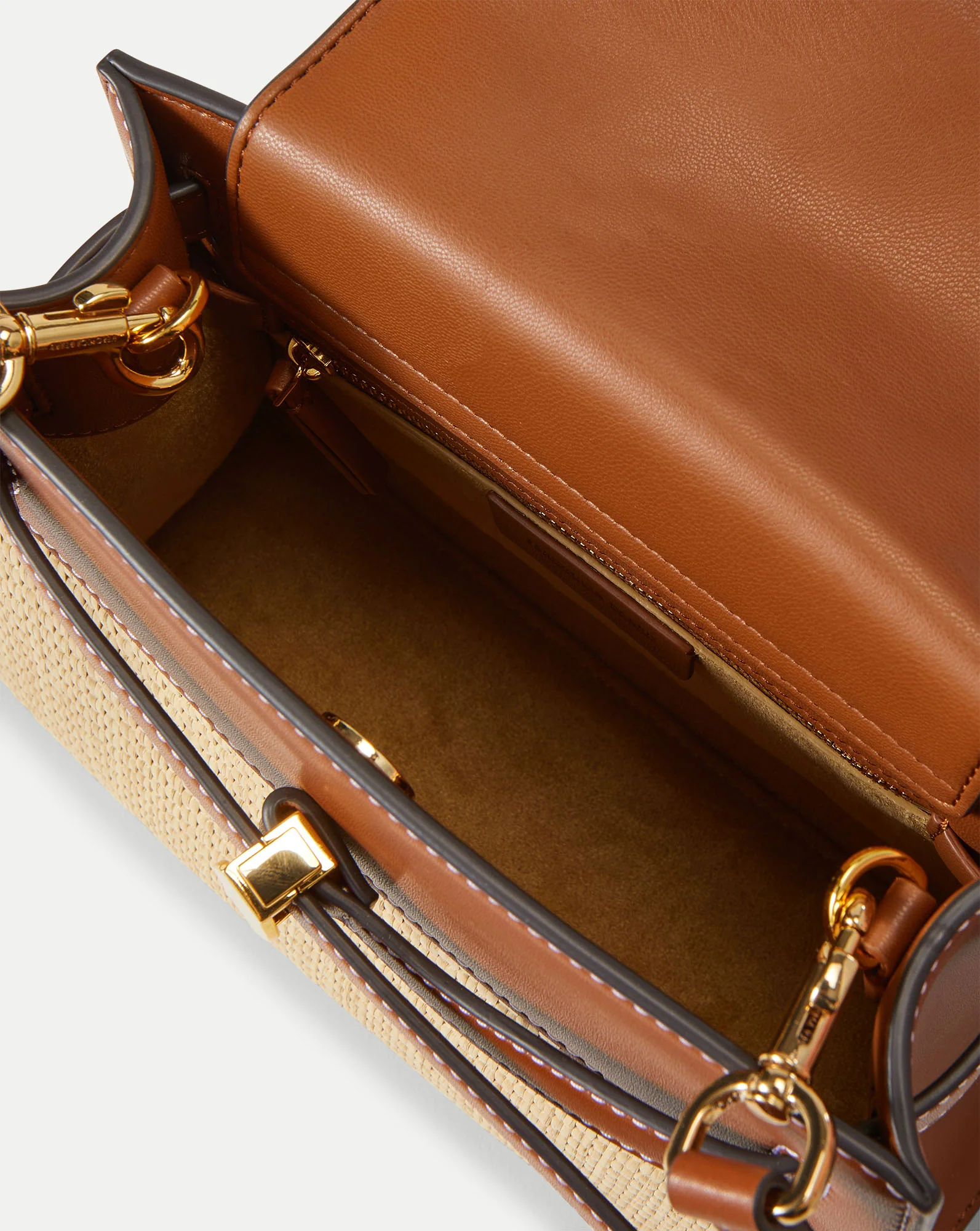 Veronica Beard Raffia Dash Top-Handle Bag - Image 4