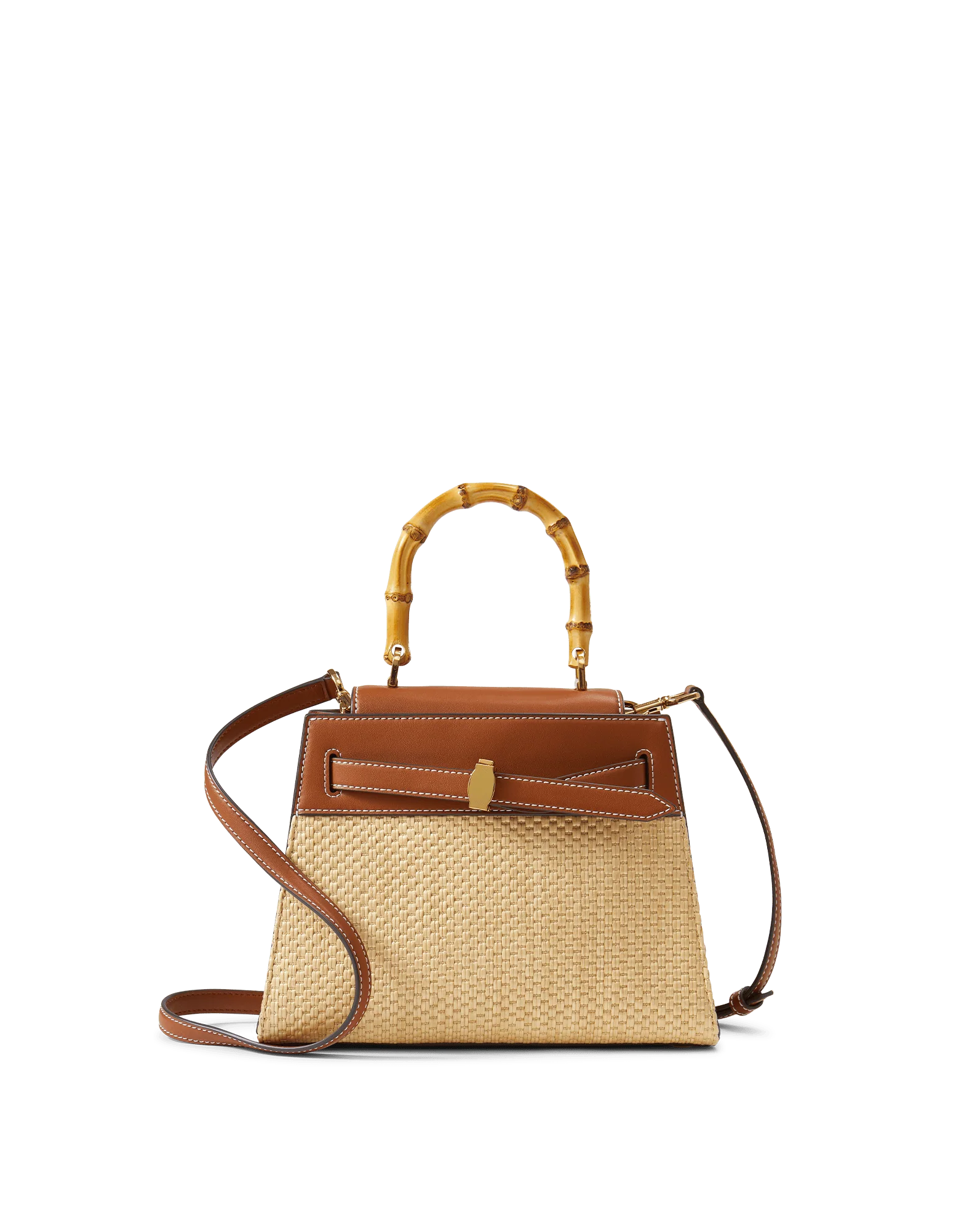 Veronica Beard Raffia Dash Top-Handle Bag - Image 8
