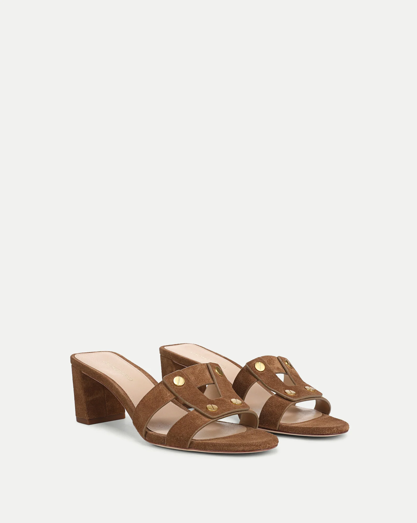 Via Suede Mid-Heel Sandal - Image 3