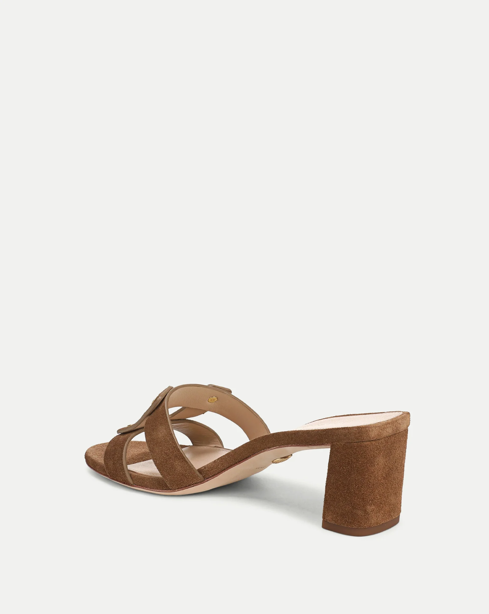 Via Suede Mid-Heel Sandal - Image 5