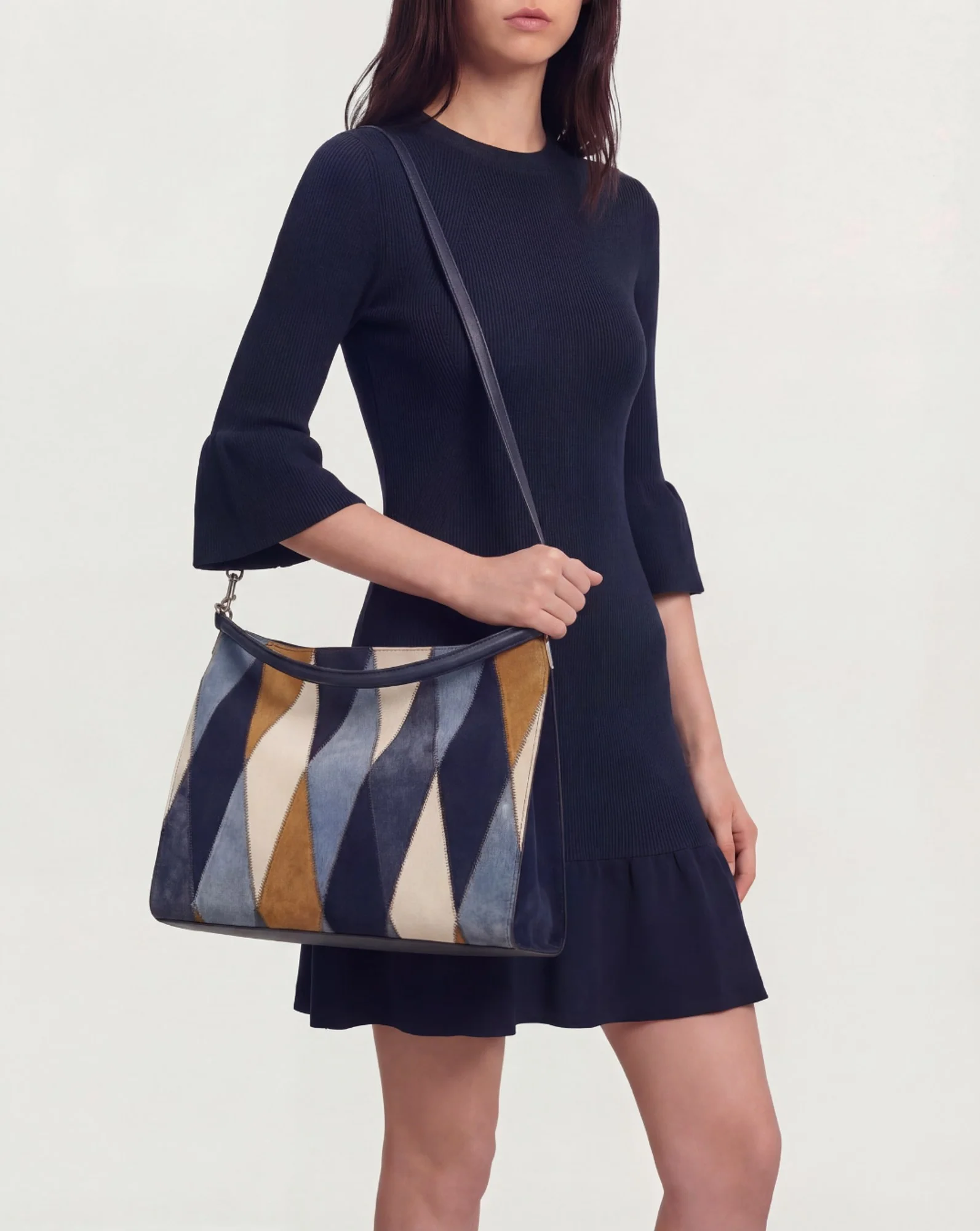 Vida Patchwork Shoulder Bag - Image 2