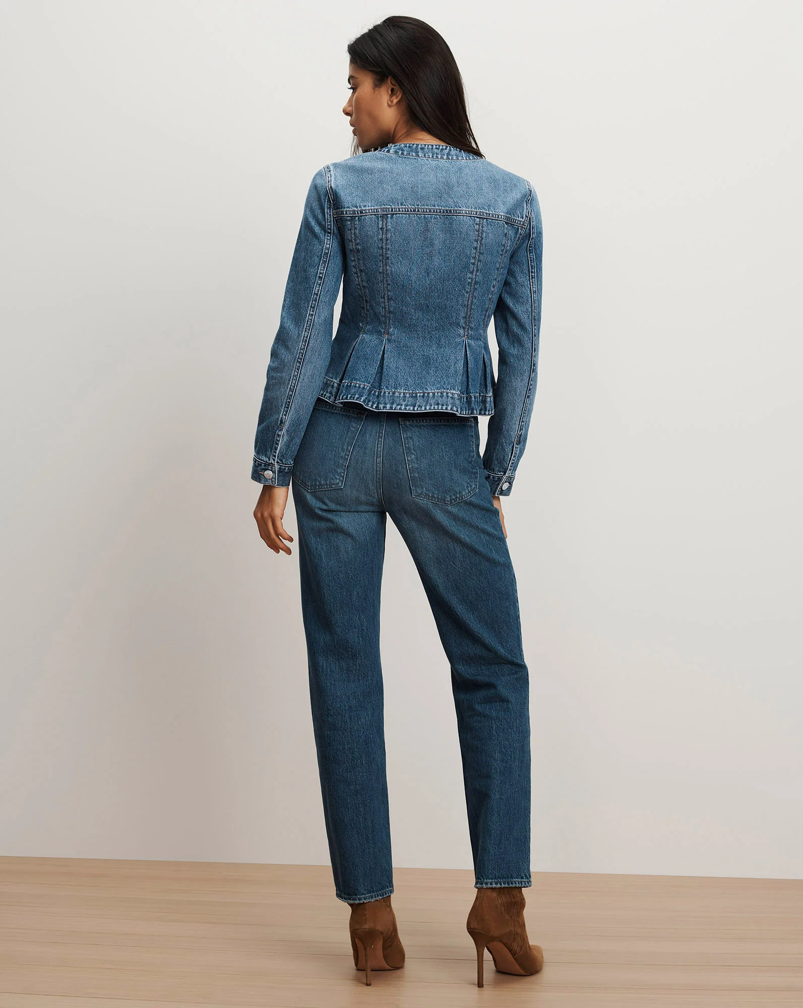 Zahara Peplum Denim Jacket - Image 4